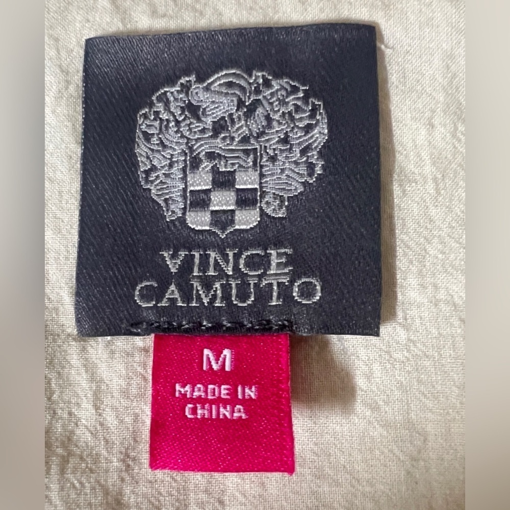 Vince Camuto Almond and black Pinstripe Vest - Picture 4 of 10